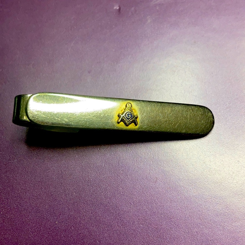 Speidel Vintage Masonic Tie Clip